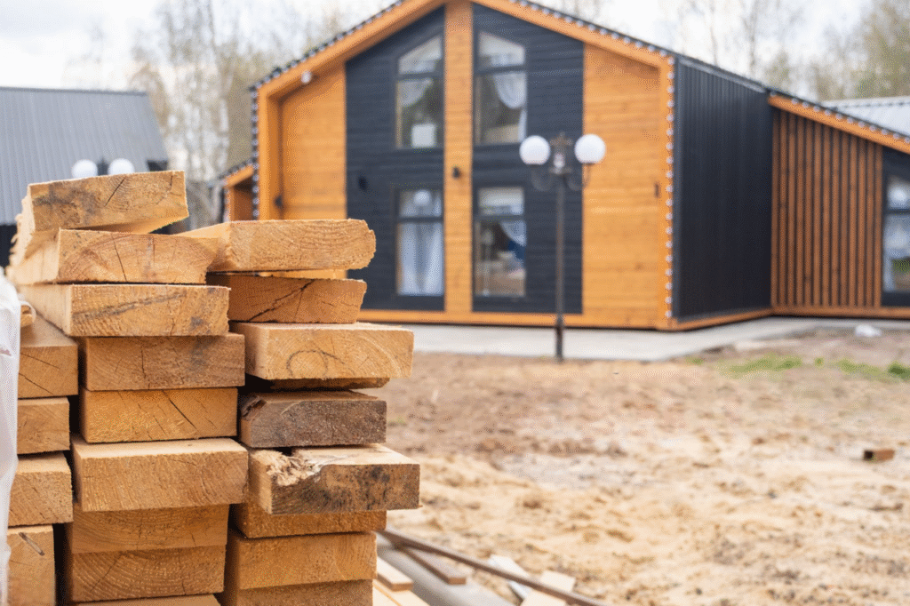 chalet en bois habitable livré monté 80m2