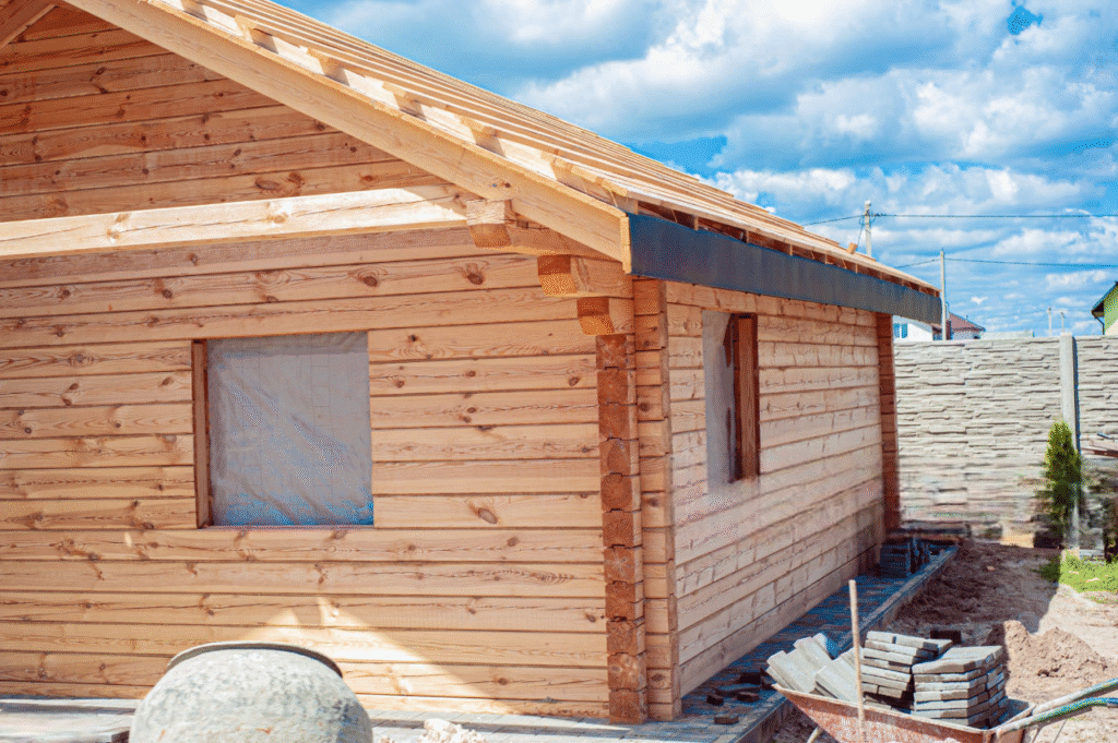 chalet en bois habitable livré monté 80m2