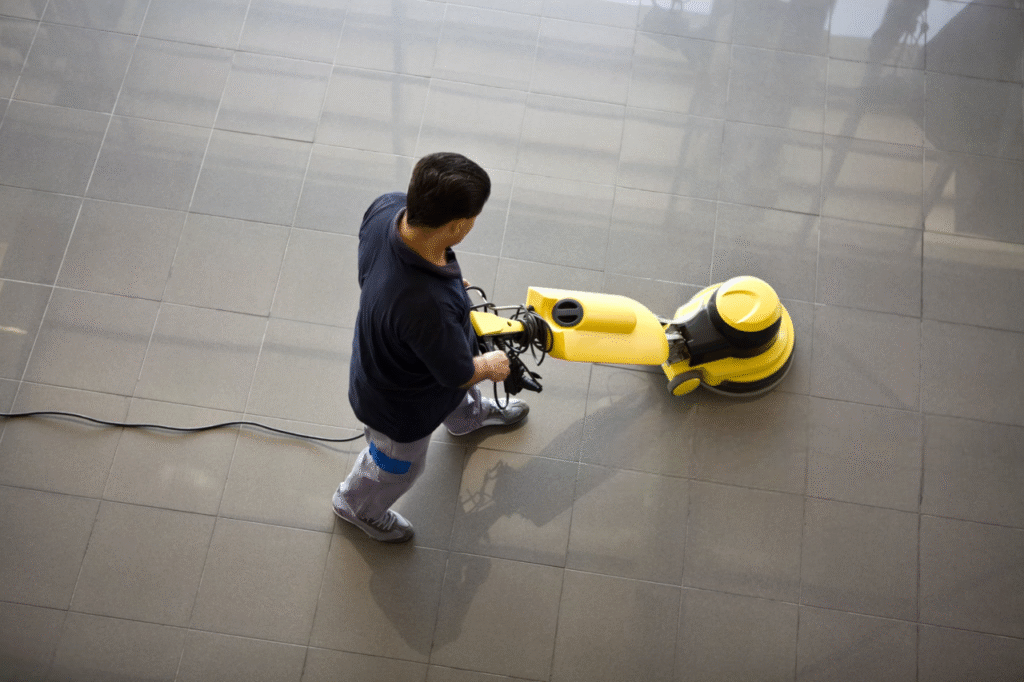 cristallisation du carrelage