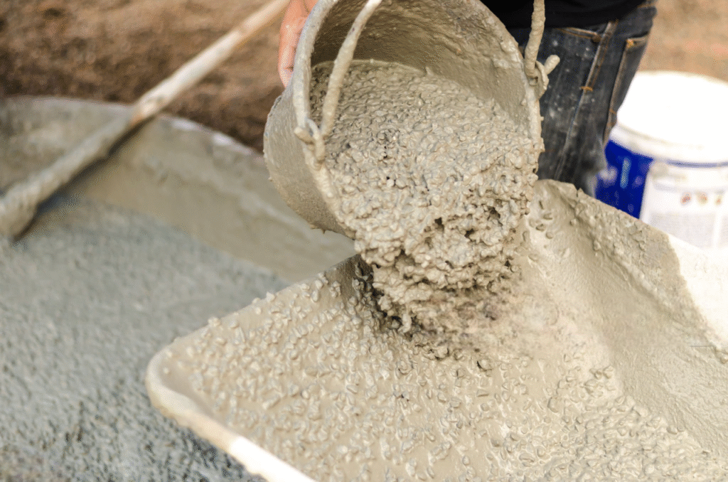 Dosage béton 350 kg avec mélange sable gravier